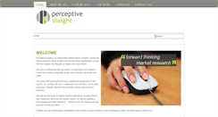 Desktop Screenshot of perceptiveinsight.co.uk